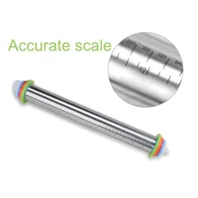 17 дюймов нержавеющая сталь Rolling Pin портативный размер домашняя кухня антипригарное помадка торт тесто ролик выпечки аксессуар легко чистить