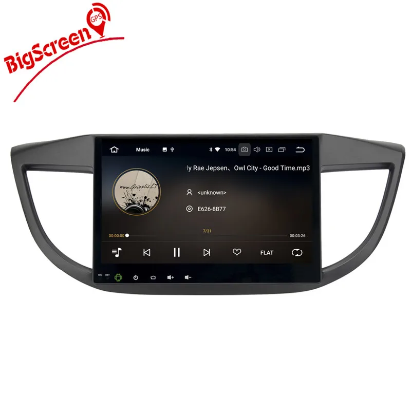 Sale Tesla style Android9.0 8 Core 4GB RAM 32GB ROM Car DVD Player GPS Navigation For HONDA CRV 2012-2015 Headunit Autoradio WIFI 7