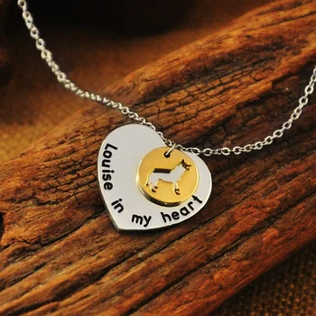 

Siberian Husky Necklace,Dog in My Heart,Dog Charm, Dog Silhouette Charm,Personalized Dog Necklace