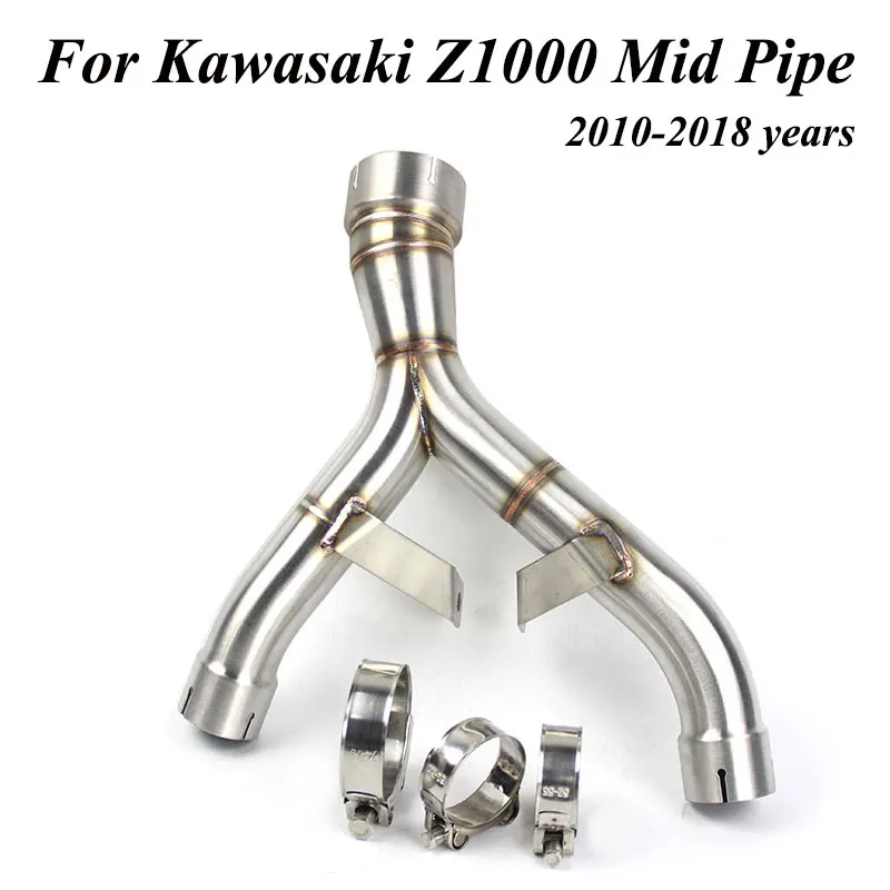 Для Kawasaki Z1000 2010 11 12 13 14 15 16 2017 2018 Ninja 1000 выхлопной мотоцикл Средней трубы соединение