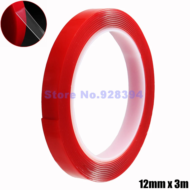 12mm* 3M Strong Super Double Side Clear Tape Heat Resistant Double sided Transparent Adhesive