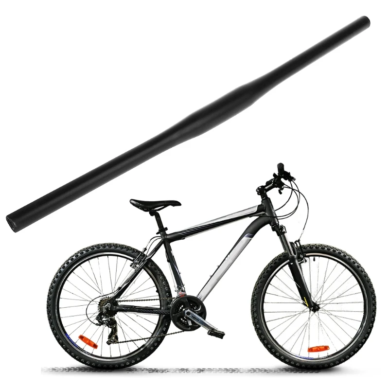 buy Bicycle Handlebar 620mm Aluminum Alloy MTB Mountain Bike Flat Parts For 31.8mm