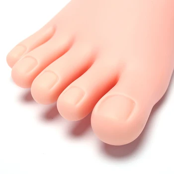 

1Pcs Training Nail Practice Fake Foot Model Nail Art Display Sticker Flexible Sticker Nails Beauty Practice For Pedicure
