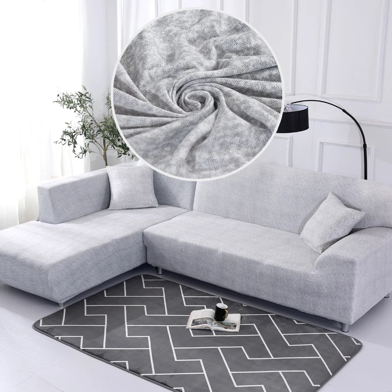 

Lellen Grey spot sofa cover couch cover Polyester floral bench Covers Elastic stretchy Furniture Slipcovers For Christmas