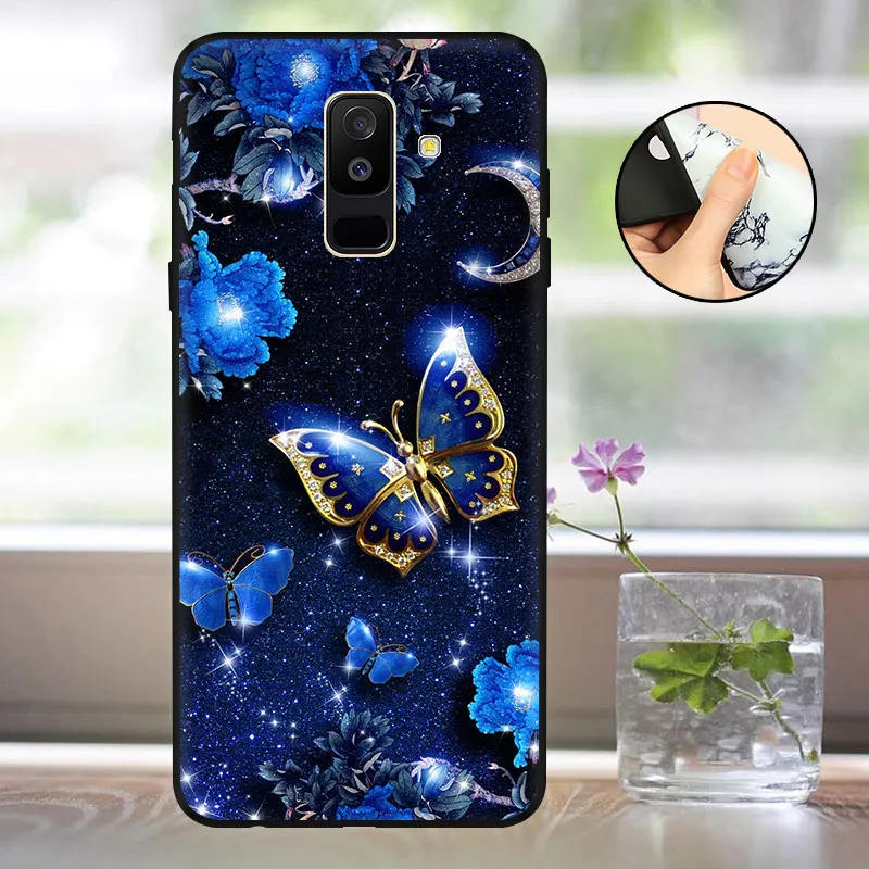 Чехол для Samsung Galaxy A6 2018 чехол телефона задняя крышка Plus силиконовый A600 A605F Матовый