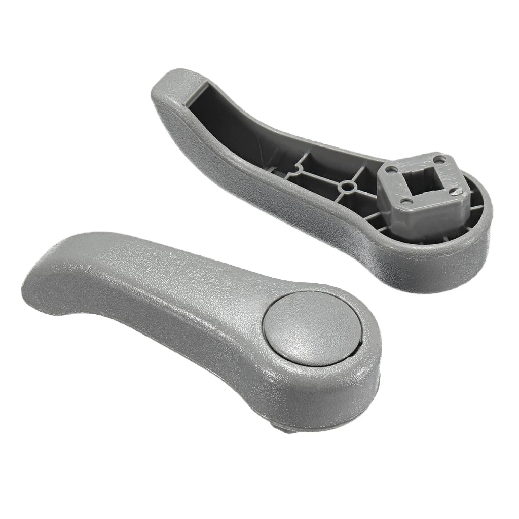 2 Pair New and Durable Replacement Part 3518 Seat Adjuster Lever Handle Adjust for    Clio MK2 Grey