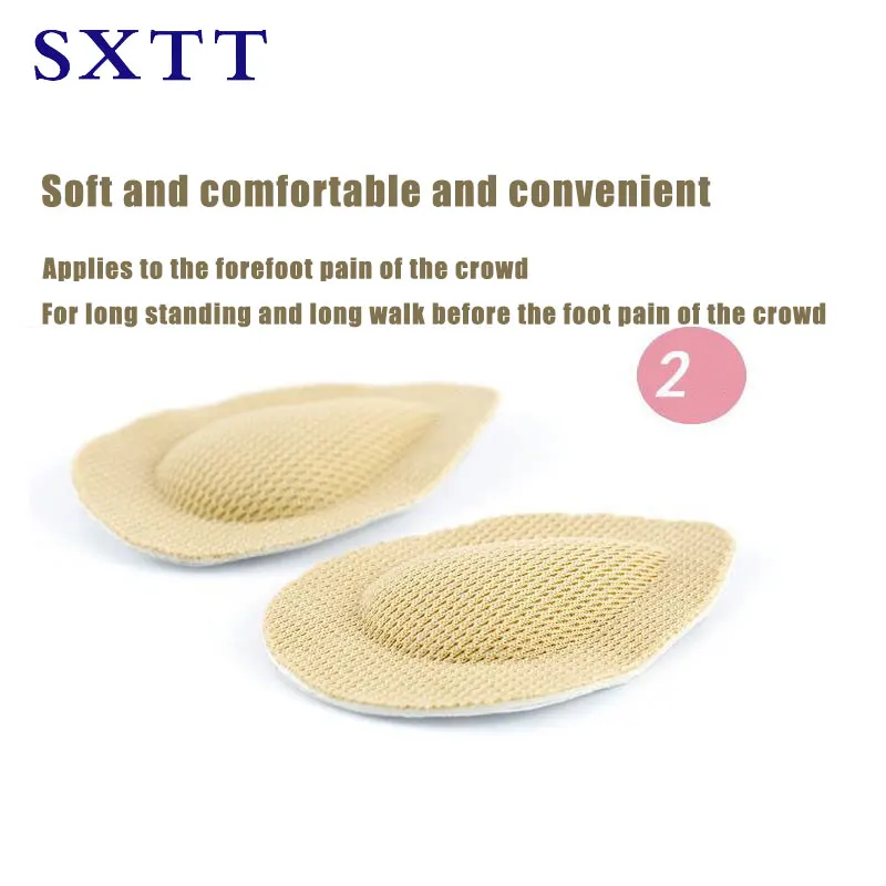SXTT 1 زوج سيليكون العظام النعال هلام اصبع القدم منصات الأمامية الأحذية وسادة النساء عالية الكعب نصف نعل
