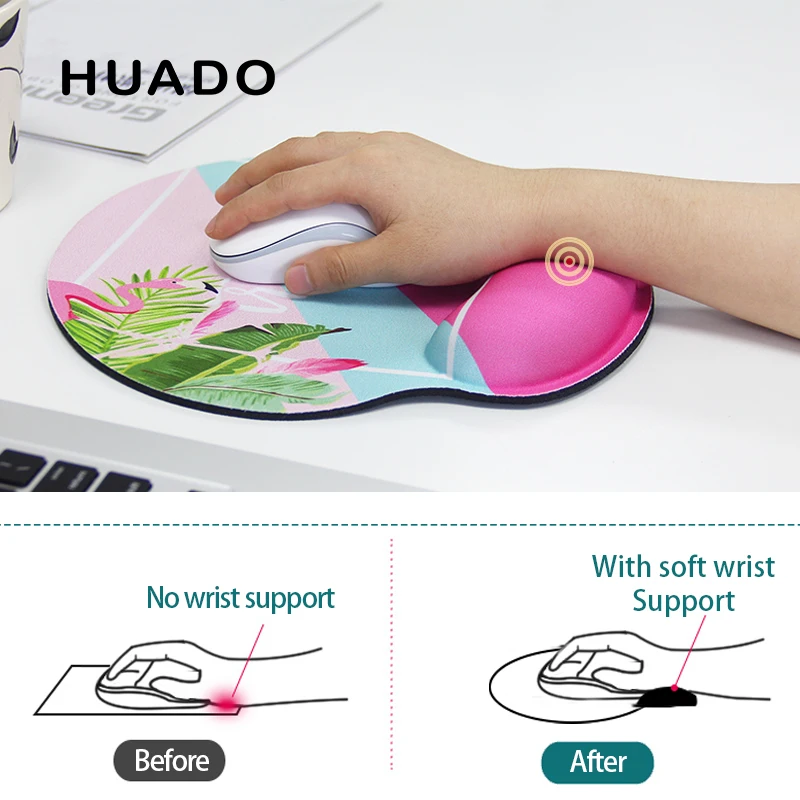  Mouse pad with wrist rest non slip comfortable wrist support mousepad computer mouse mat for dark s