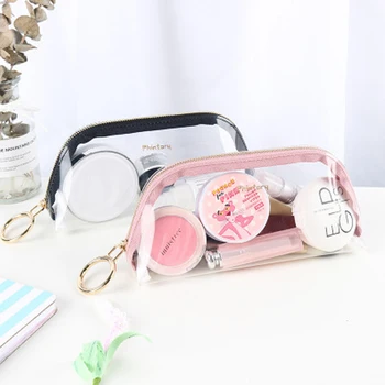 

Simple Transparent Waterproof Cosmetic Bag Brown Korean TPU Travel Bag Out Travel Essential Storage Bag Jelly Package