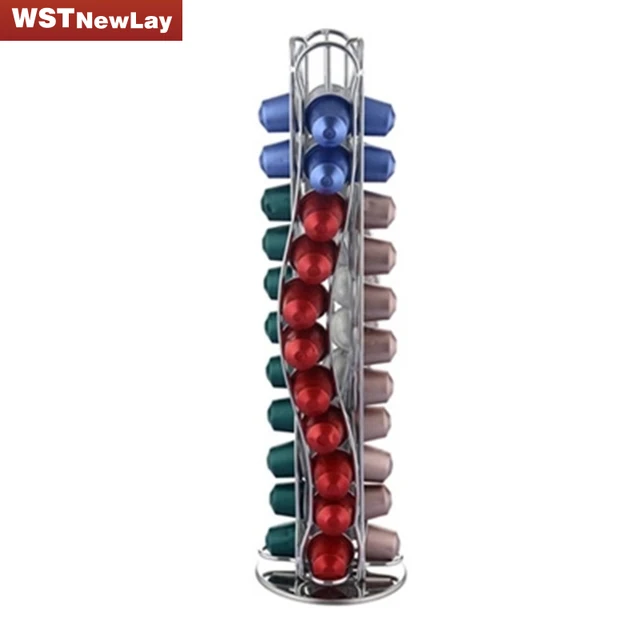 Best Offers Cabide Hanger 44pcs Capsule Coffee Pod Holder Tower Stand Display Stainless Steel Rack For Storage Nespresso Organizer Tool Best Offers Cabide Hanger 44pcs Capsule Coffee Pod Holder Tower Stand Display Stainless Steel Rack For Storage Nespresso Organizer Tool