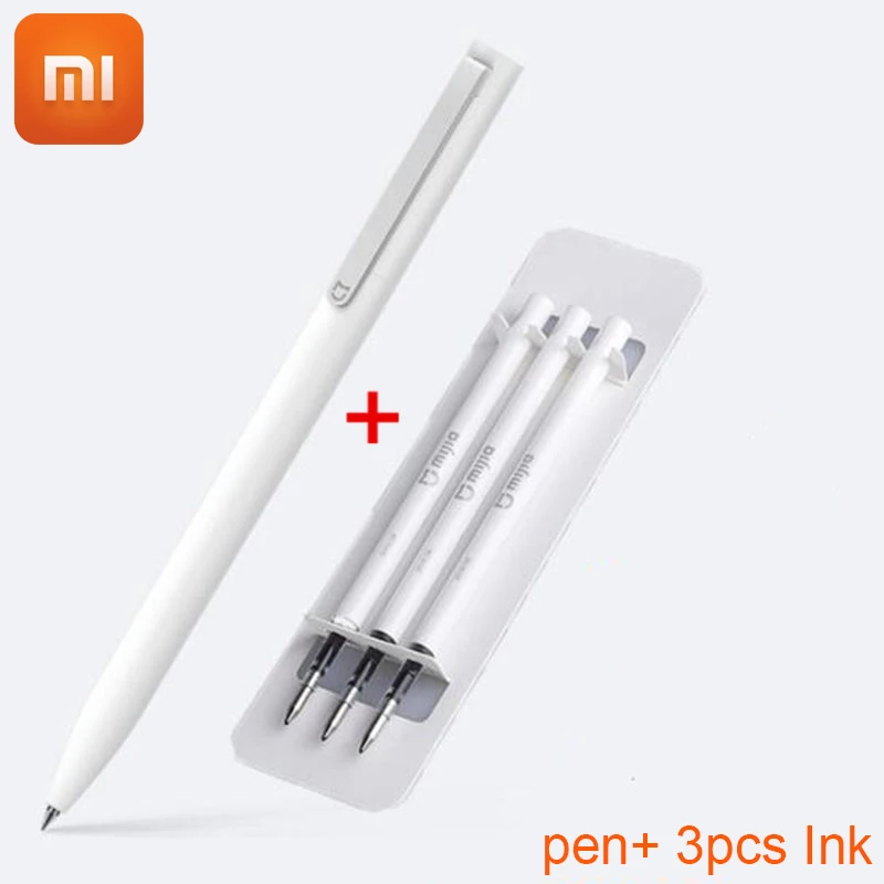 xiaomi mi jia, умная ручка, mi Pen, 9,5 мм, ручка для подписи xiaomi, PREMEC, гладкая, швейцарская, сменная, mi Kuni - Цвет: pen and ink