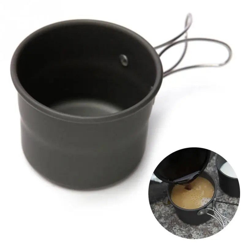 Portátil al aire libre Picnic Camping Copa plegable aleación de aluminio de alta calidad Camping Anti-scratch Anti-corrosión duradera uso