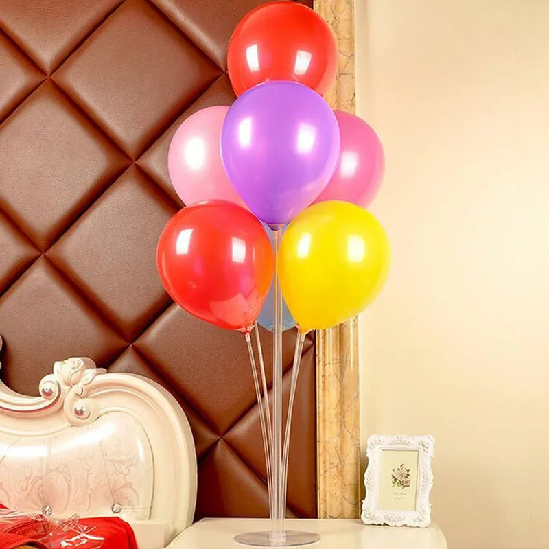  40sets/lot Centerpiece Table Balloon Stand Balloon Column Base Set Wedding Party Decoration Balloon