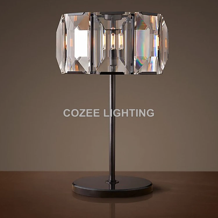 

Vintage K9 Crystal Table Lamp Classic LED Desk Light Cristal Table Lighting for Home Hotel Restaurant Living and Dining Room
