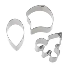 3 шт./компл. бабочка Орхидея цветок лепесток Fondant(сахарная) торт формочка из нержавеющей стали формочка для печенья инструменты приборы для декорации выпечки