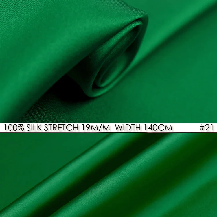 Buy SILK STRETCH SATIN 140cm width 19mm Pure Silk Fabric Satin+Spandex Fabric