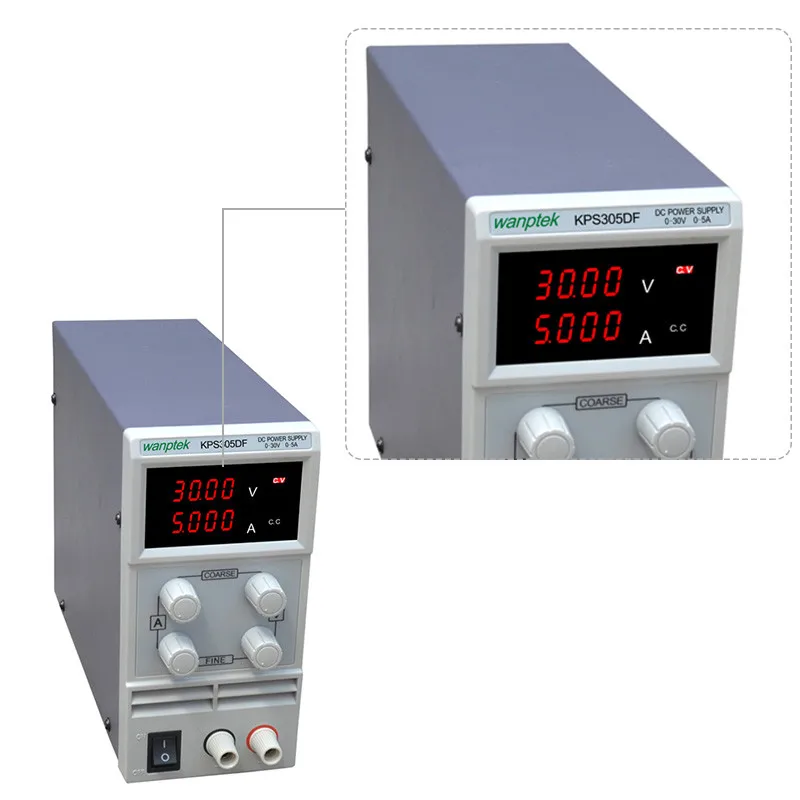 Источник стабилизированного напряжения KPS305DF 0-30 V/0-5A 220V светодиодный цифровой Регулируемый переключатель питания постоянного тока