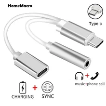 Тип C до 3,5 мм аудио адаптер для наушников USB-C до 3,5 мм Женский Aux микрофонный Соединительный кабель для Xiaomi 9 8 Note 7 Mix P20 pro