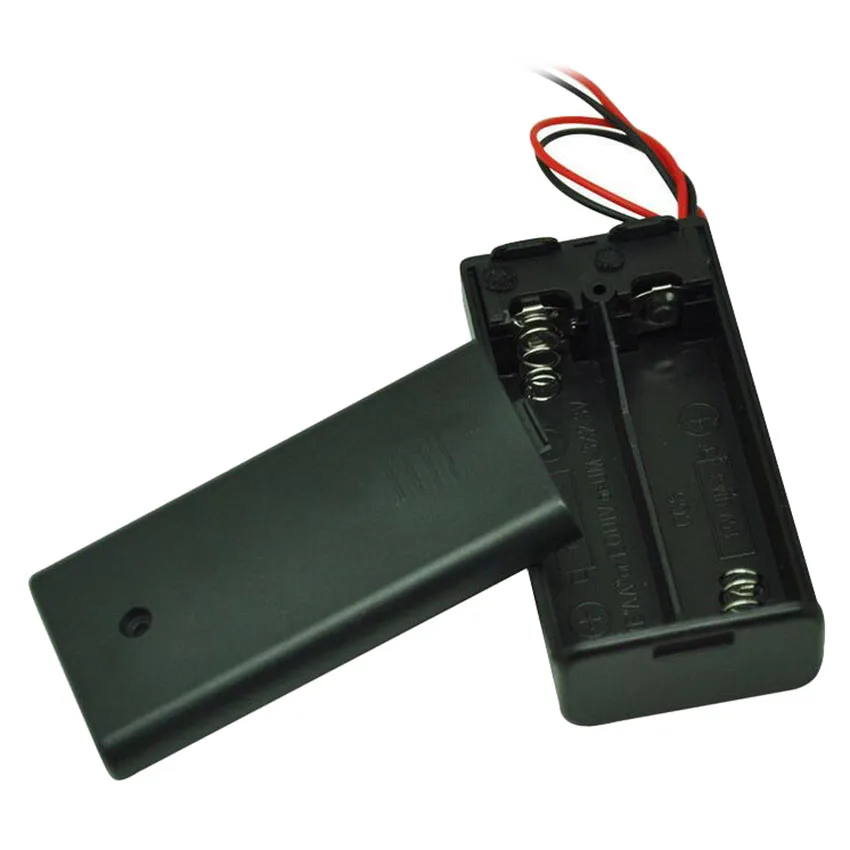 

Black 2 AA Battery Holder Box Case With Switch New 2 AA 2A Battery Holder Box Case With Switch 4.5V