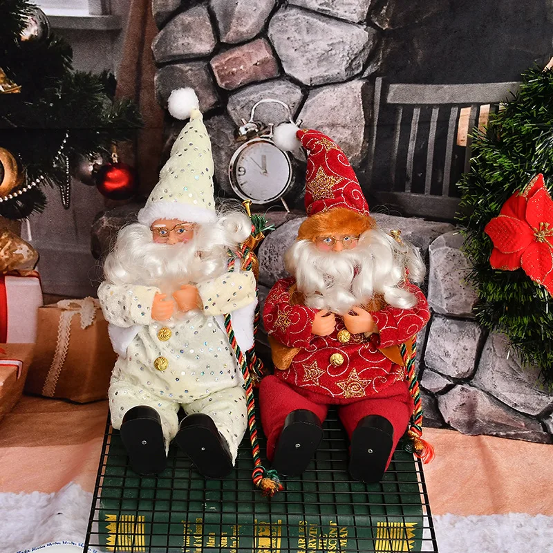 

New Santa Claus Decoration Desktop Ornaments Home Bedroom Christmas Decoration Cute Cartoon Flannel Doll For Home Decoration 328