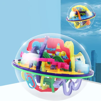 Robot Funny Globe toys 100 Step Challenging Barriers Game Balance Training 3D Magic Intellect Ball Labyrinth Toys for children
Robot Funny Globe toys 100 Step Challenging Barriers Game Balance Training 3D Magic Intellect Ball Labyrinth Toys for children