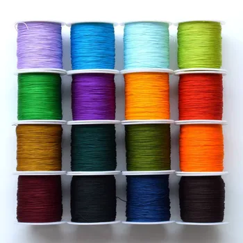 

10m/lot Nylon 0.4mm Beading Cords Chinese Knot Thread Macrame Cord String Rattail Silk Threading Kumihimo for Diy Jewelry Making