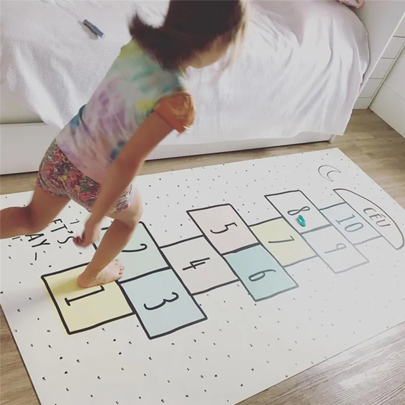 Детские игровые коврики детские Hopscotch гимнастические Tapete для детей развивающие