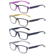 Очки для чтения набор из 4 большое значение качеству модные очки весна петли пресбиопии очки Для мужчин и Для женщин gafas-де-lectura