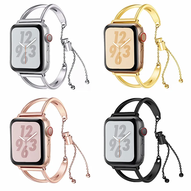 

Bracelet For Apple Watch 4 3 2 1 Series Rose Gold Stainless Steel Series Strap For Apple Watch Band 4 44mm 42mm 38mm 40mm Bands