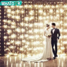 Christmas Lights LED Lamp Window Curtain String Light 3M*1M 6M*3M Decoration Home Bedroom Party Wedding Holiday Lighting Indoor Christmas Lights LED Lamp Window Curtain String Light 3M*1M 6M*3M Decoration Home Bedroom Party Wedding Holiday Lighting Indoor