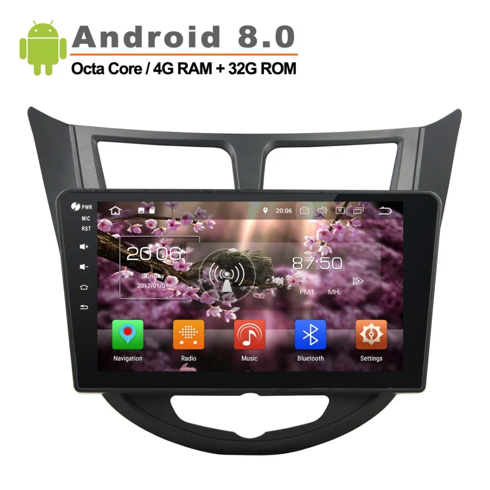 Top Android 8.0 Car GPS Navigation for HYUNDAI Verna Accent Solaris 2011-2012 with Wifi 3G Radio Stereo Audio Video Player 0 Top Android 8.0 Car GPS Navigation for HYUNDAI Verna Accent Solaris 2011-2012 with Wifi 3G Radio Stereo Audio Video Player 0