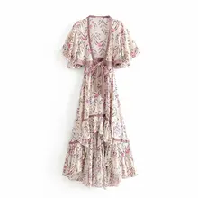 Deep V-Neck Dress Women's Casual Slim Printed Summer A-Line Short Sleeve Irregular Dress Fashion Beach Pleated Sashes Dresses Deep V-Neck Dress Women's Casual Slim Printed Summer A-Line Short Sleeve Irregular Dress Fashion Beach Pleated Sashes Dresses
