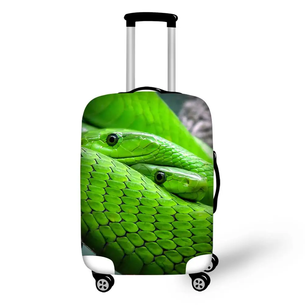 Защитный чехол для чемодана для путешествий с принтом животных, эластичный Водонепроницаемый переносной багаж, дождевик - Цвет: 2456