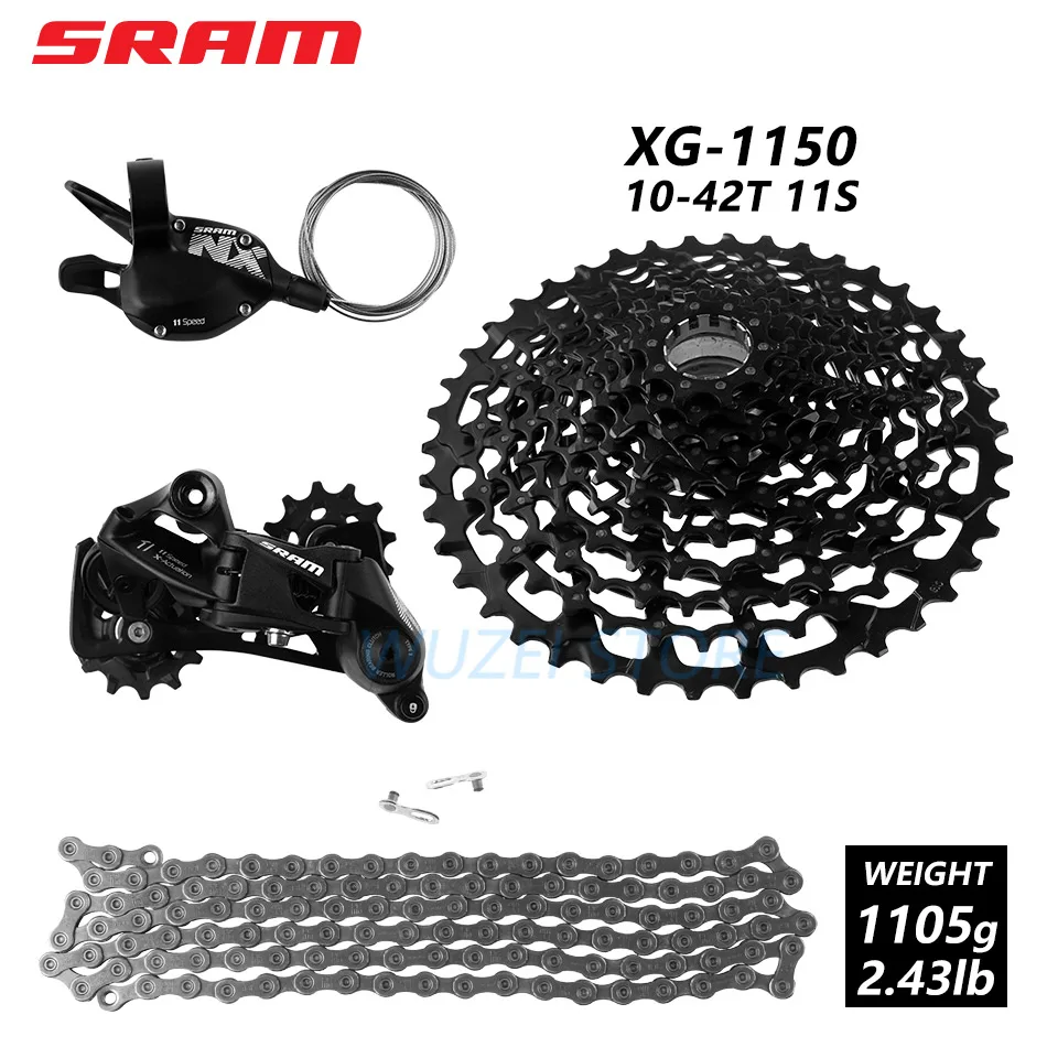 NO.4 NX 1150 SRAM GX NX 11 скоростной переключатель комплект групп 1x11s задний переключатель триггерный переключатель передач PG1130 11-42T XG1150 10-42T маховик цепи костюм - Цвет: NO.4 NX 1150