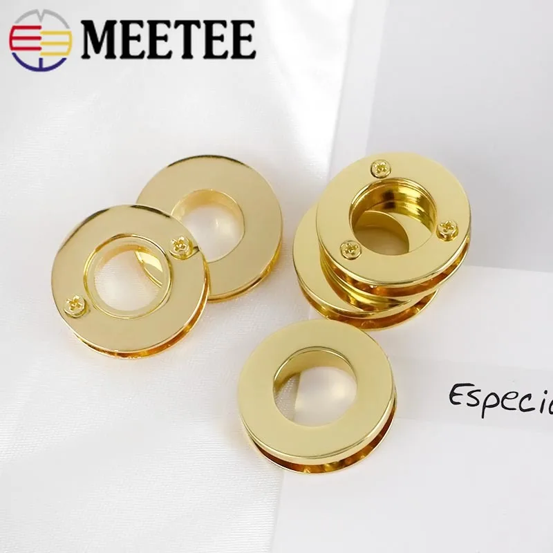 Meetee 4/10 шт id11/13 мм Металлическая петелька с винтовой пряжкой уплотнительное