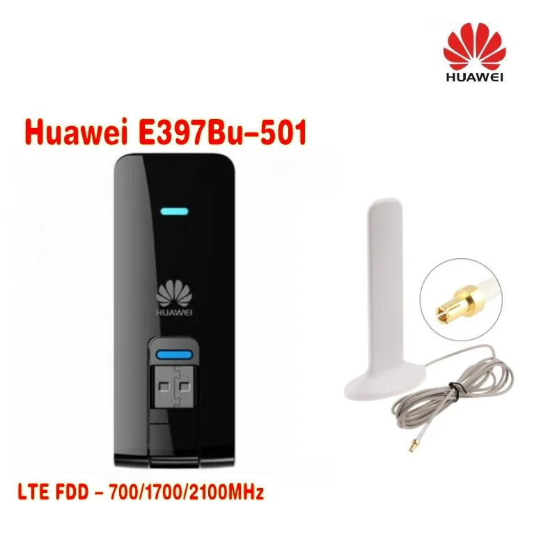 Разблокировка LTE FDD 700 1700 МГц 100 Мбит/с 4G USB модем huawei E397bu-501+ 4G 10DBI антенна