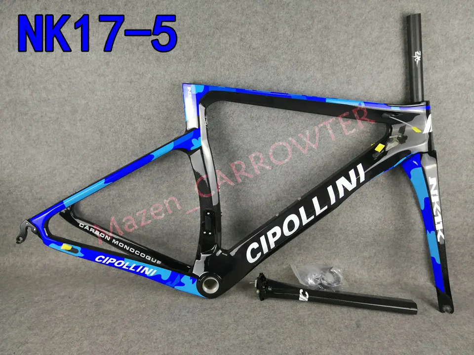 3K Камуфляж синий MCipollini NK1K карбоновые рамы Cipollini руль седло бутылки клетки 50 мм