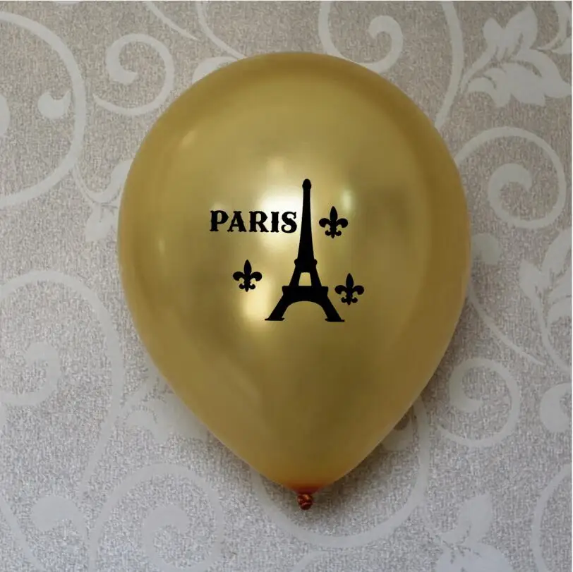 12 Paris Tower Party Theme Wedding Latex Balloons Bridal Shower