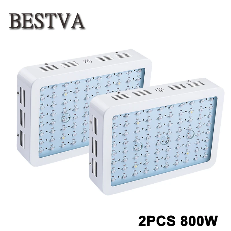 

2PCS LED grow light 800W Full Spectrum indoor Medical Plants LED Grow light Panel designed with newsest 10W double chips LEDs