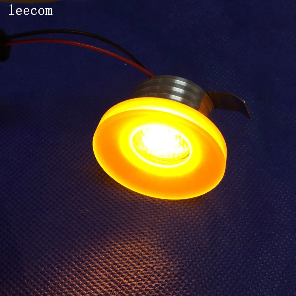 Dc12v AC230V 10 шт./лот мини светодиодные светильники белый круглый потолочные