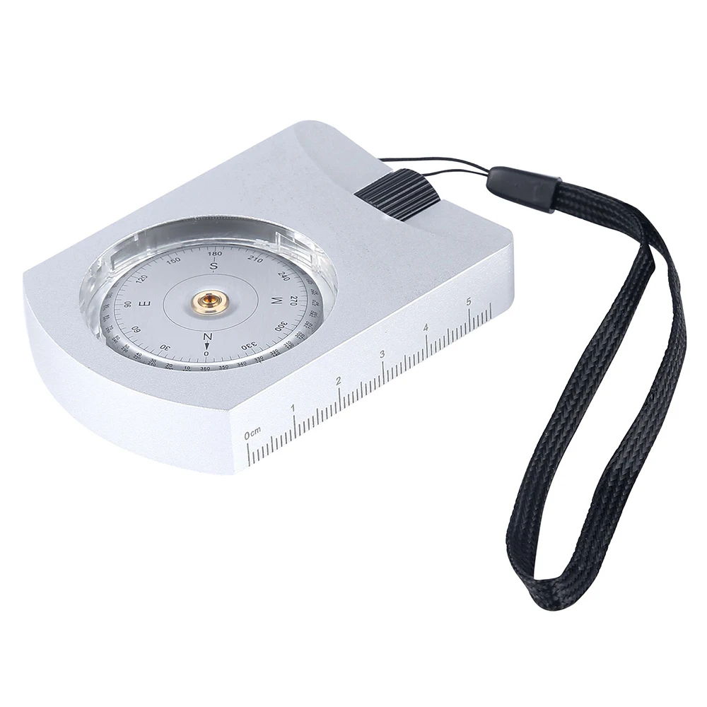 

Professional Height Measurement Silver Compass Scientific Research Aluminum Alloy Sighting Altimeter Clinometer Slope