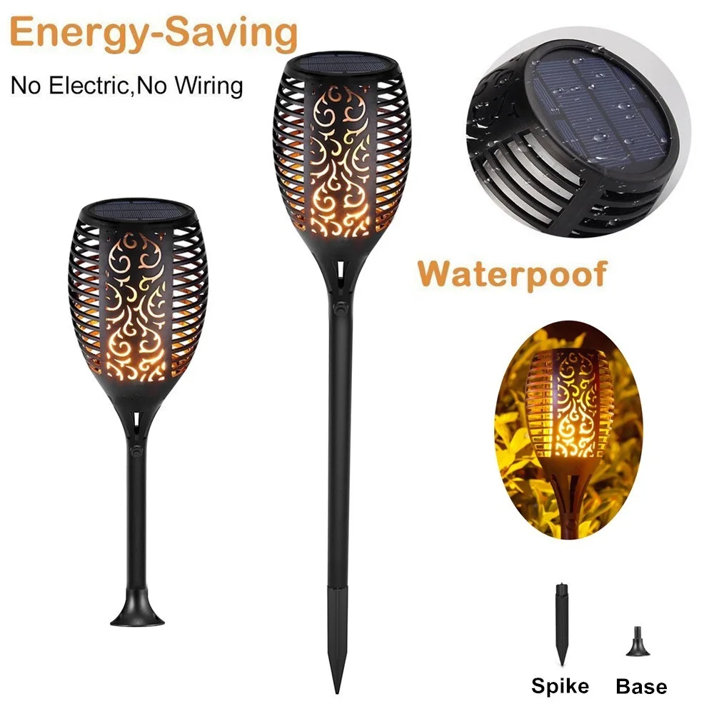 

96 LED Solar Power Garden Lamp Torch Light Outdoor Lawn Landscape Path Solar light Waterproof Garden Yard Path Lawn Lights
