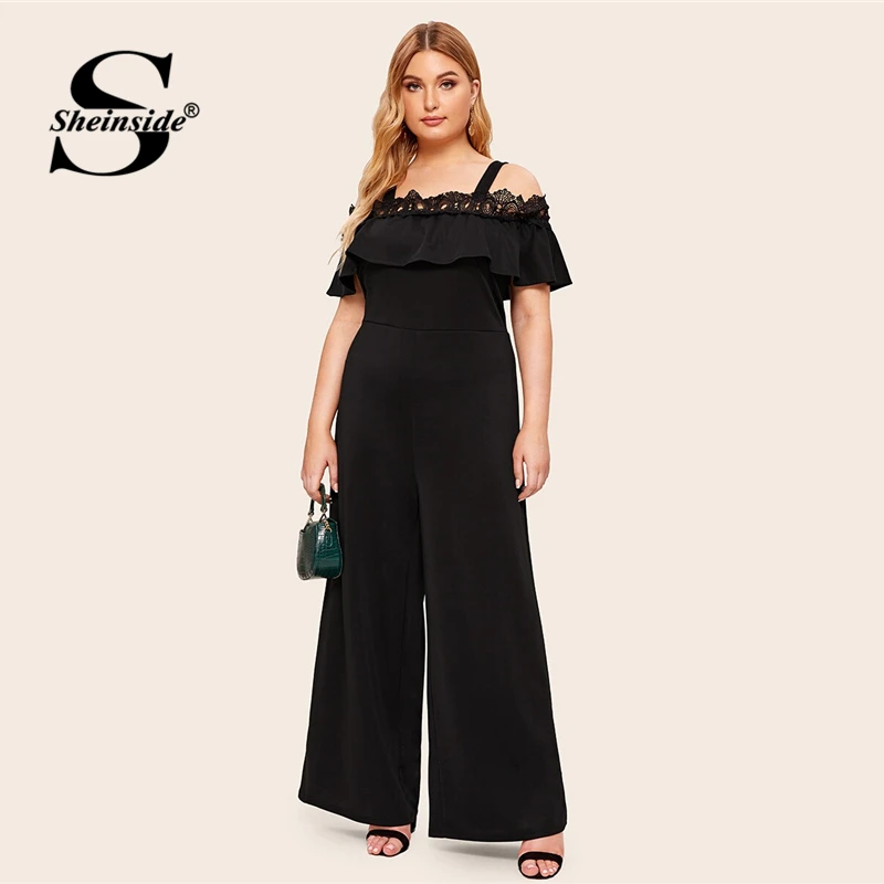 ladies cold shoulder jumpsuits
