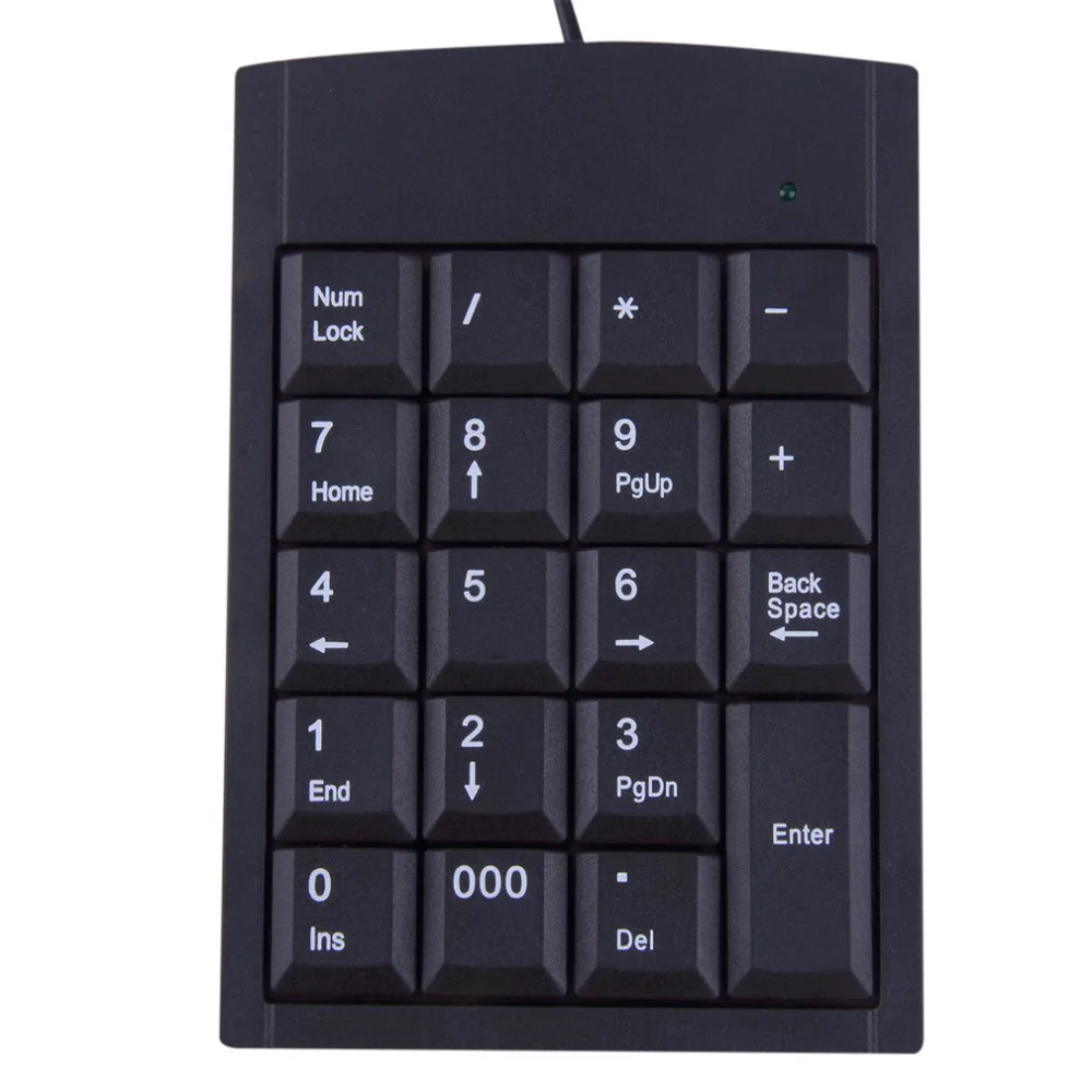 Мини USB клавиатура Проводная цифровая адаптер 19 клавиш для ноутбука ПК Windows 2000 XP