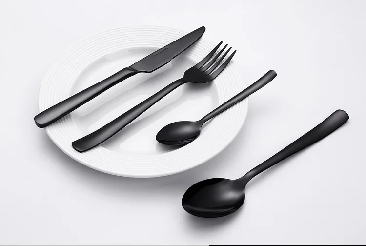 430 комплект из нержавеющей стали с длинной ручкой, вилка, ложка, набор из 4 предметов, портативная посуда, набор посуды, набор ложек/вилок/ножей