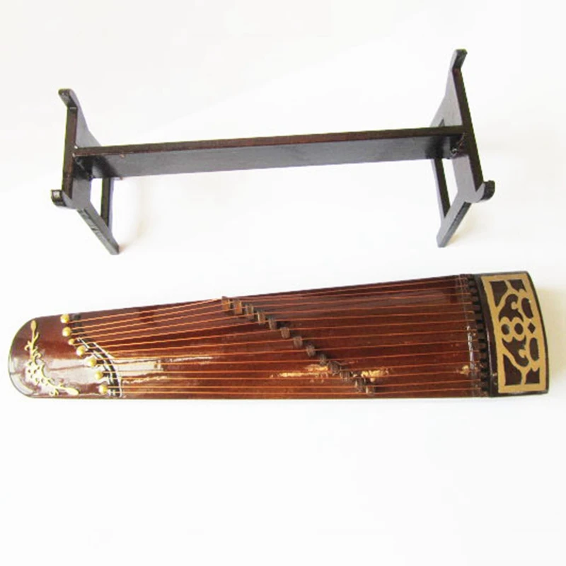 Мини guzheng модель Китайский традиционный Zither музыкальный инструмент коллекция декоративные фигурки подарок с подставкой