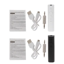 Клип-он беспроводной адаптер Bluetooth 4,2 приемник 3,5 мм аудио музыкальный приемник