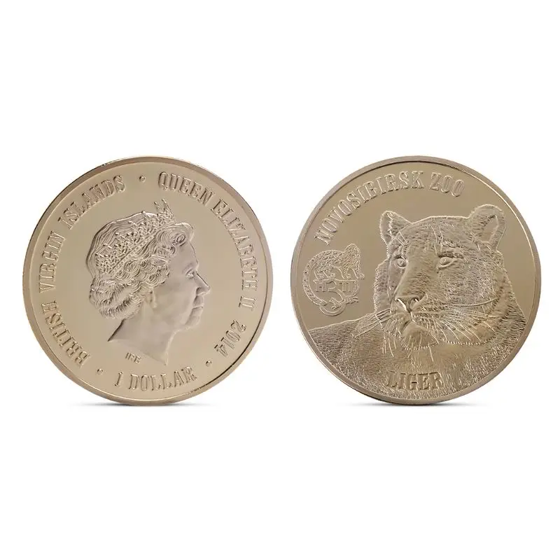 

Zinc Alloy The Virgin Islands Liger Commemorative Coin Collection Gift Souvenir Art Metal Antiqu