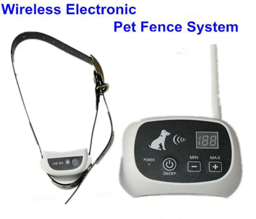 Беспроводной забор для собак система водонепроницаемый и Перезаряжаемый Электрический шок тренировочный воротник электронная система ограждения домашних животных
