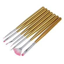 5 PACK(7 Nail Книги по искусству Дизайн Живопись Рисунок Pen польский набор кистей